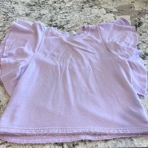 Michael Stars Flutter Sleeve Sweatshirt Top